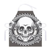 Cross Piston Mechanic Skull Print Adjustable Apron