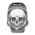 Cross Piston Mechanic Skull Print Baby Seat Cover