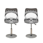 Cross Piston Mechanic Skull Print Bar Stool Covers