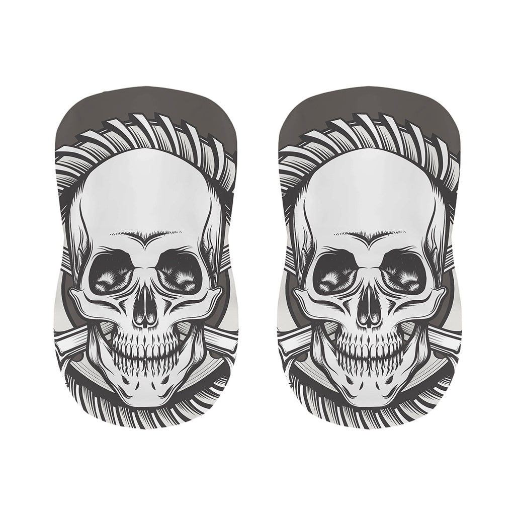 Cross Piston Mechanic Skull Print Bar Stool Covers