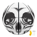 Cross Piston Mechanic Skull Print Basketball