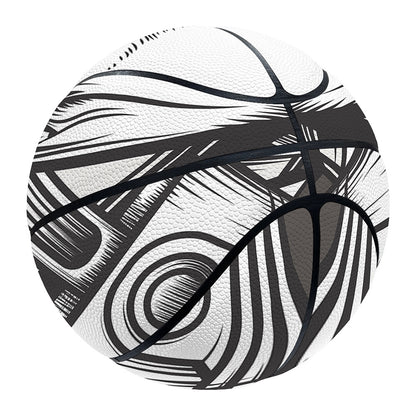 Cross Piston Mechanic Skull Print Basketball