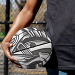 Cross Piston Mechanic Skull Print Basketball
