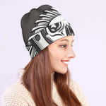 Cross Piston Mechanic Skull Print Beanie