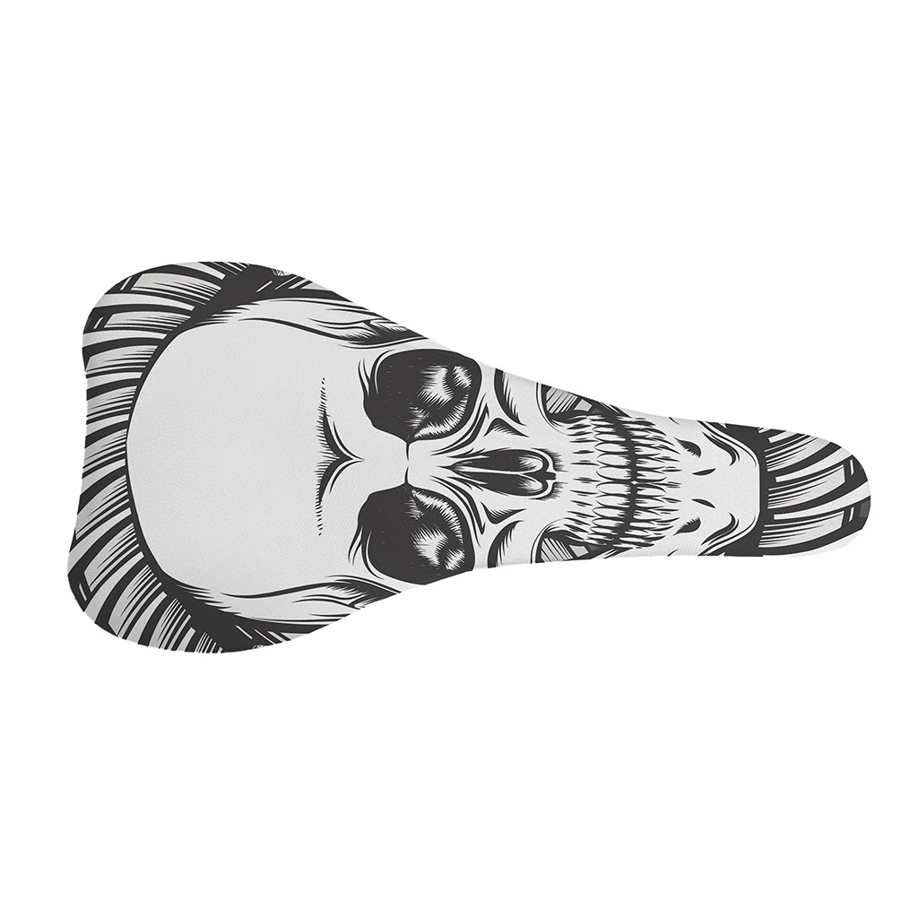 Cross Piston Mechanic Skull Print Bicycle Seat Cover