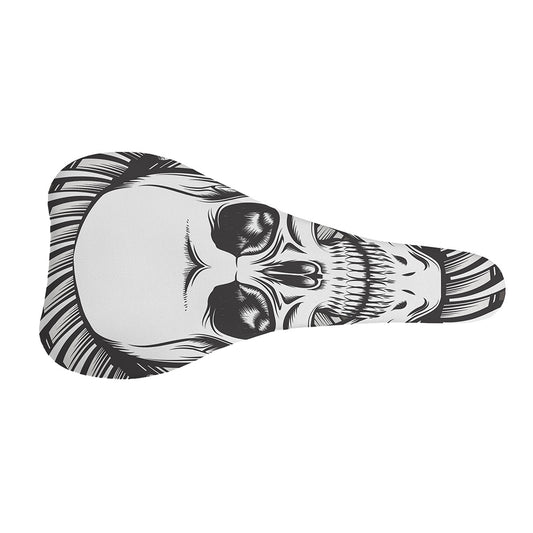Cross Piston Mechanic Skull Print Bicycle Seat Cover