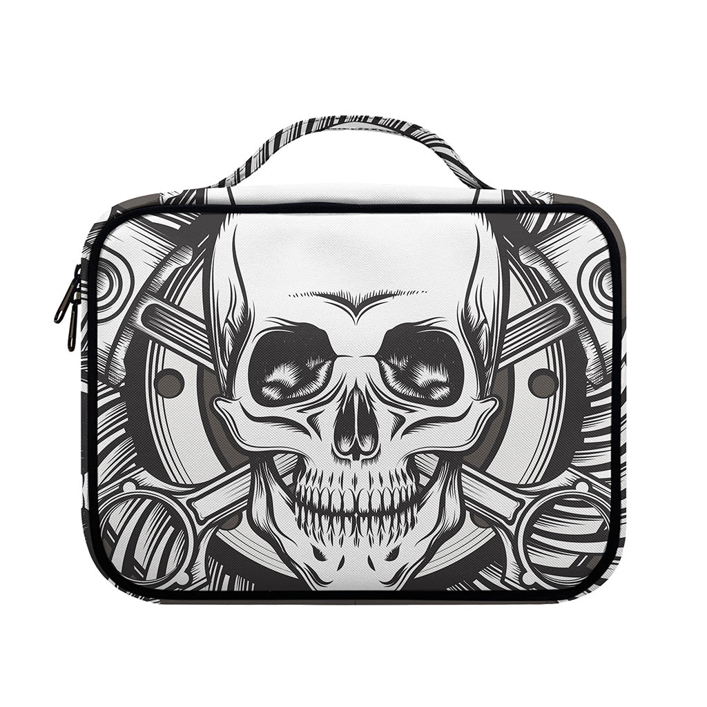Cross Piston Mechanic Skull Print Briefcase Bible Bag