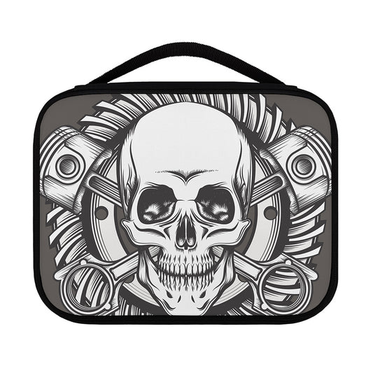 Cross Piston Mechanic Skull Print Classic Bible Case