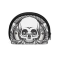 Cross Piston Mechanic Skull Print Coin Purse