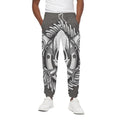 Cross Piston Mechanic Skull Print Cotton Sweatpants
