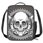 Cross Piston Mechanic Skull Print Crossbody Lunch Bag