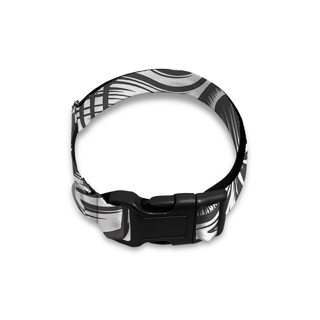 Cross Piston Mechanic Skull Print Dog Collar