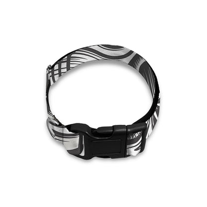 Cross Piston Mechanic Skull Print Dog Collar