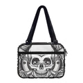 Cross Piston Mechanic Skull Print Double Strap Bible Bag