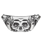 Cross Piston Mechanic Skull Print Fanny Pack