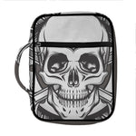 Cross Piston Mechanic Skull Print Front Pocket Bible Bag
