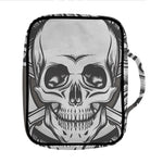 Cross Piston Mechanic Skull Print Front Pocket Bible Bag