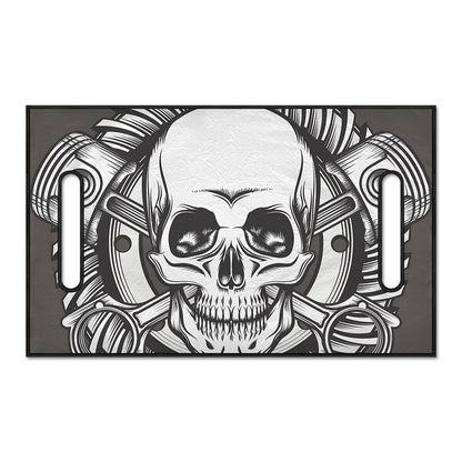 Cross Piston Mechanic Skull Print Golf Cart Seat Cover