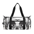 Cross Piston Mechanic Skull Print Gym Bag