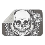 Cross Piston Mechanic Skull Print Indoor Door Mat