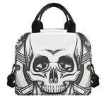 Cross Piston Mechanic Skull Print Insulated Lunch Bag