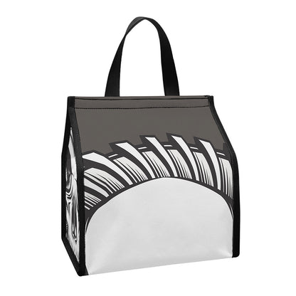 Cross Piston Mechanic Skull Print Insulated Lunch Tote