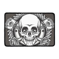 Cross Piston Mechanic Skull Print Kitchen Mat