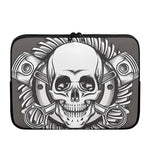 Cross Piston Mechanic Skull Print Laptop Sleeve