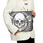 Cross Piston Mechanic Skull Print Laptop Sleeve