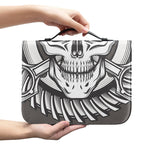 Cross Piston Mechanic Skull Print Leather Bible Cover