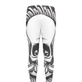 Cross Piston Mechanic Skull Print Men's Leggings