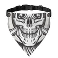 Cross Piston Mechanic Skull Print Over The Collar Dog Bandana
