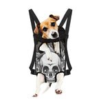 Cross Piston Mechanic Skull Print Pet Carrier Backpack