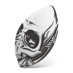 Cross Piston Mechanic Skull Print Rugby Ball