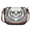 Cross Piston Mechanic Skull Print Saddle Bag