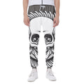 Cross Piston Mechanic Skull Print Joggers