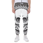 Cross Piston Mechanic Skull Print Scuba Joggers