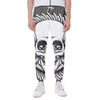 Cross Piston Mechanic Skull Print Scuba Joggers