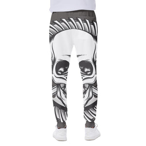 Cross Piston Mechanic Skull Print Scuba Joggers