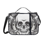 Cross Piston Mechanic Skull Print Shoulder Strap Bible Bag