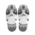 Cross Piston Mechanic Skull Print Slippers