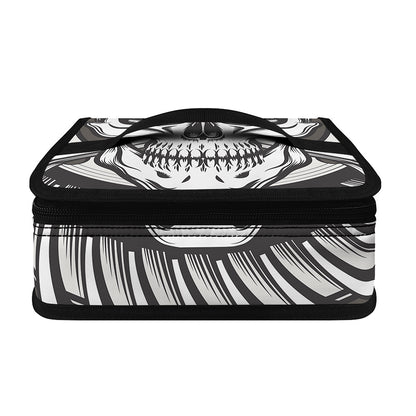 Cross Piston Mechanic Skull Print Small Lunch Bag