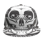 Cross Piston Mechanic Skull Print Snapback Cap