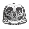 Cross Piston Mechanic Skull Print Snapback Cap