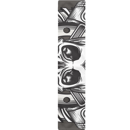 Cross Piston Mechanic Skull Print Table Runner