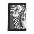 Cross Piston Mechanic Skull Print Trifold Wallet