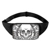 Cross Piston Mechanic Skull Print Waist Bag