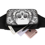 Cross Piston Mechanic Skull Print Waist Bag