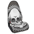 Cross Piston Mechanic Skull Print Waterproof Car Seat Cover