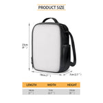 Bull Terrier Heart Pattern Print Crossbody Lunch Bag